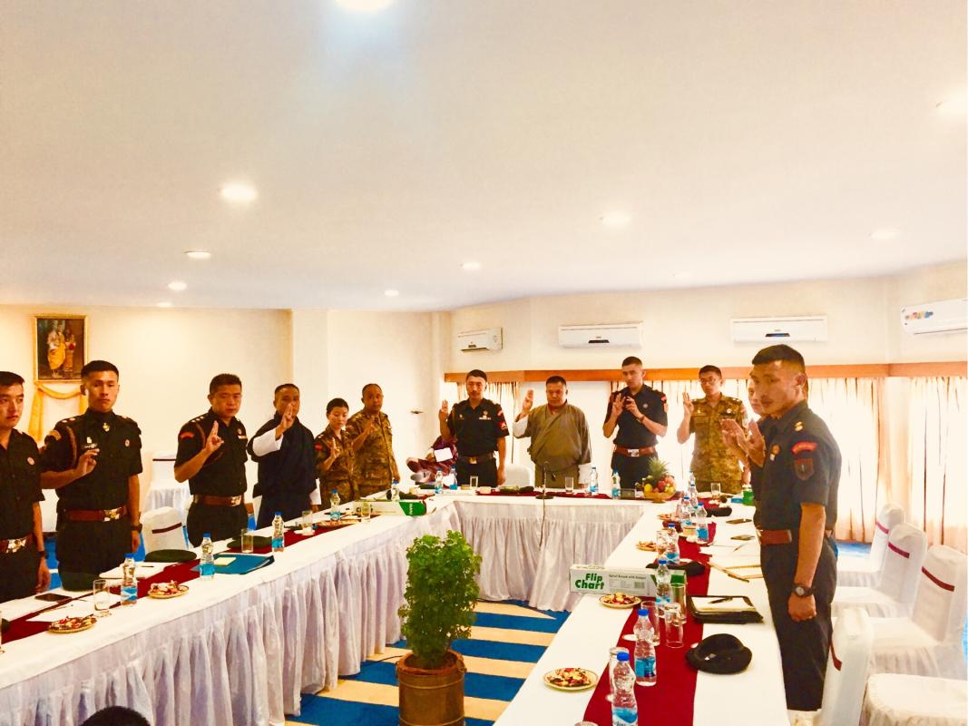 Bhutan Scouts conduct its 5th Community Based Training for 17 Armed Force Personnel” 