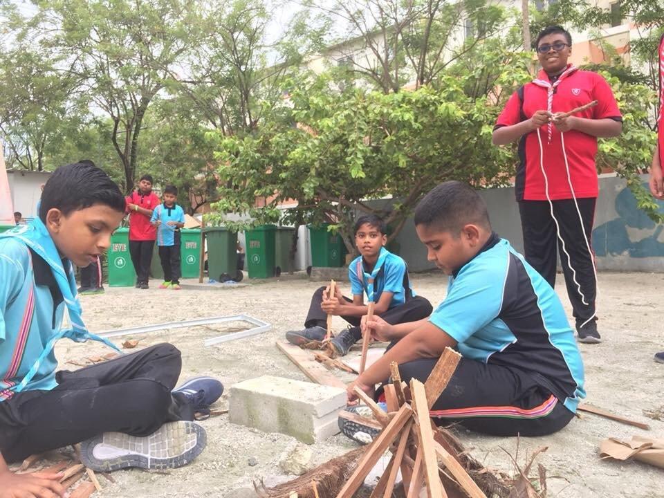 Exploring skills with new friends 