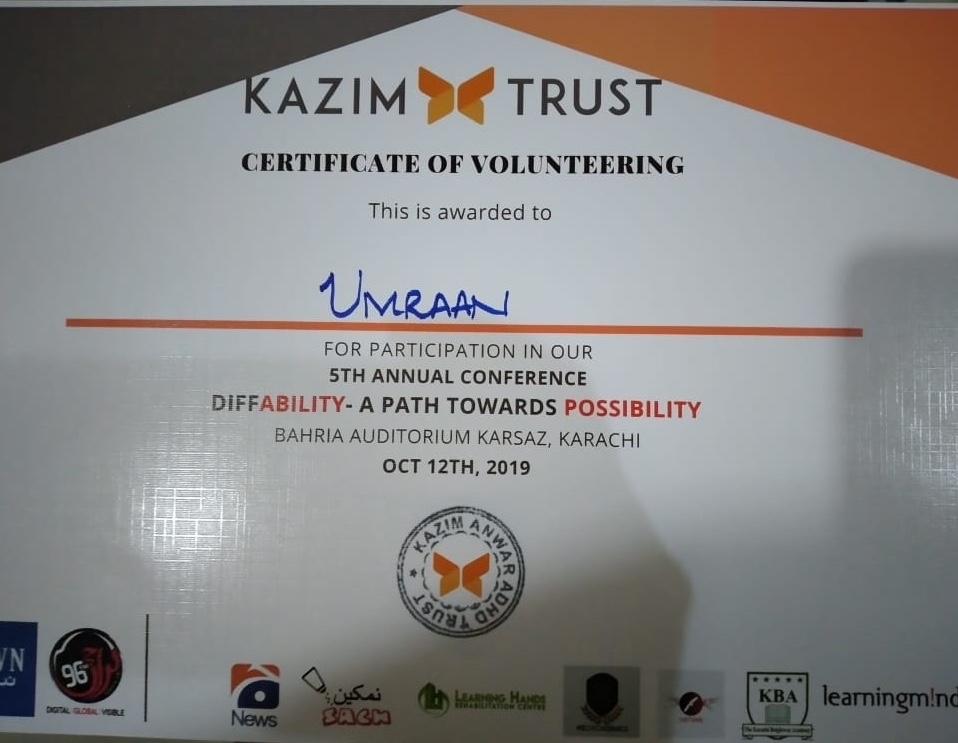 Volunteering Diff-ability Conference