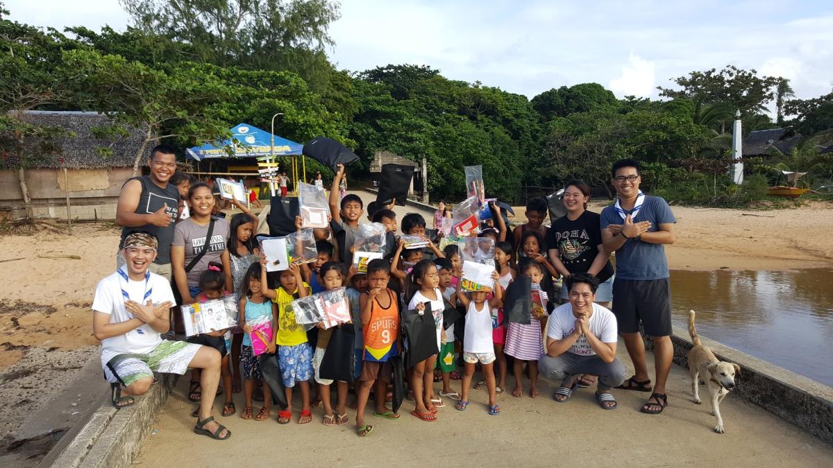 School Children of Jomalig Island received School Supplies
