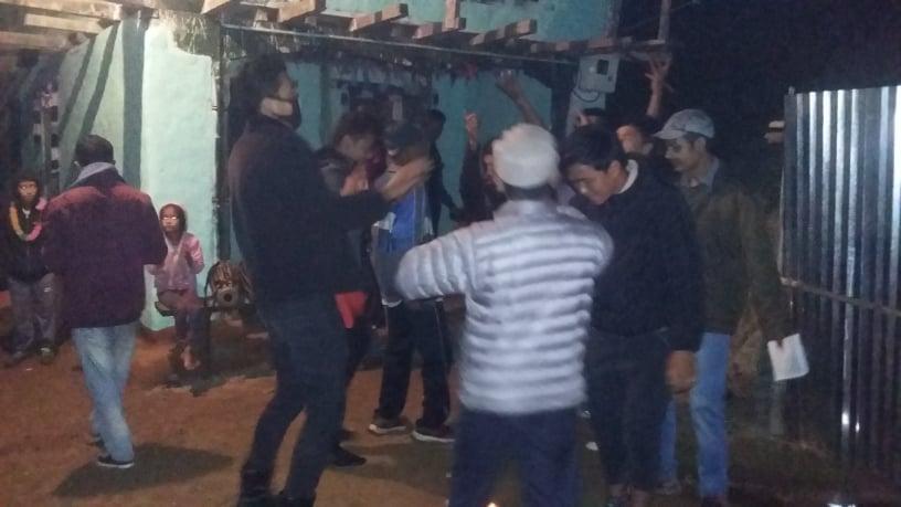 celebrating dewali in a community