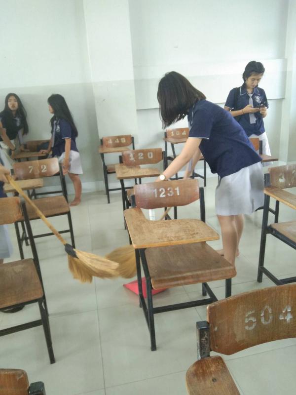 กิจกรรมทำความสะอาดห้องเรียน