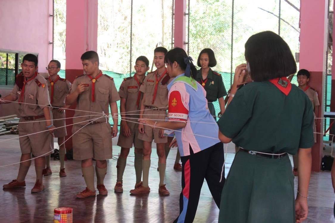 ฐานฝึกสมาธิของพี่น้องลูกเสือเนตรนารี