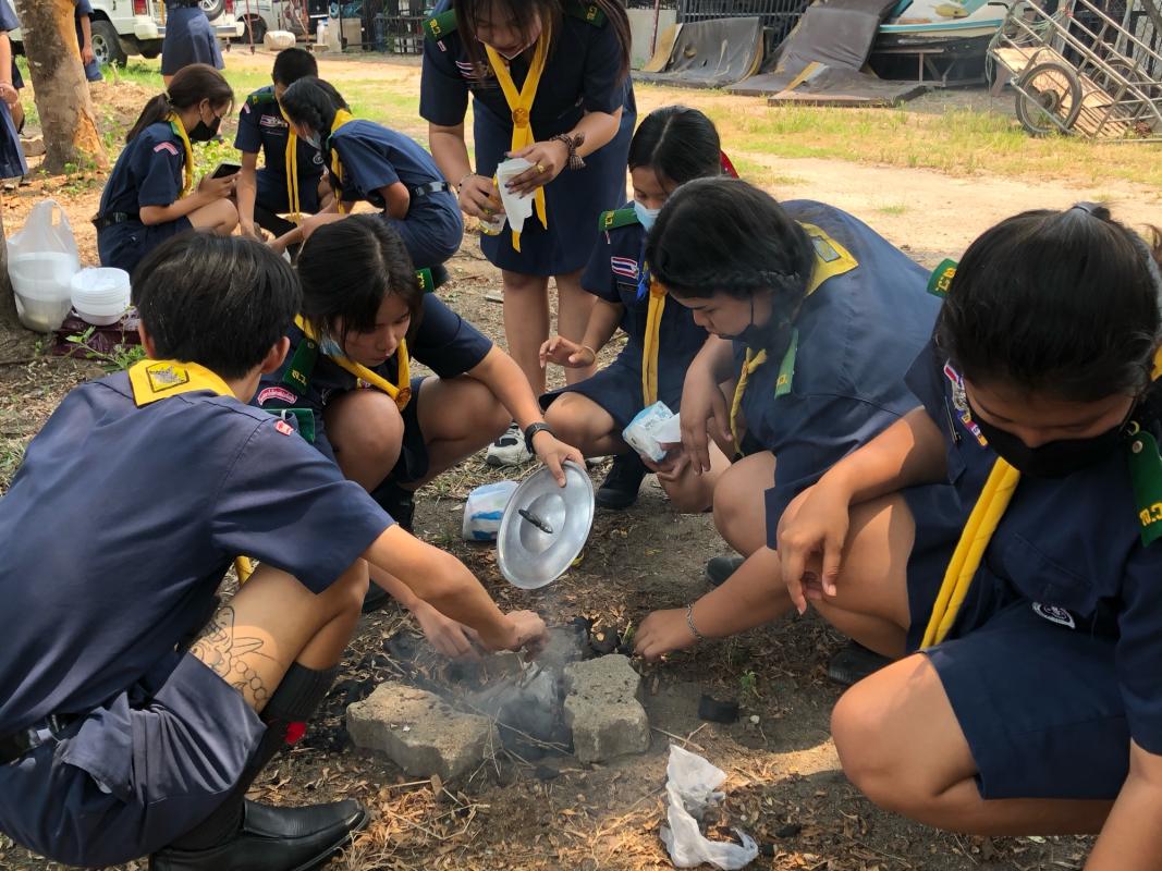 กิจกรรมฝึกซ้อมทำอาหารของลูกเสือ