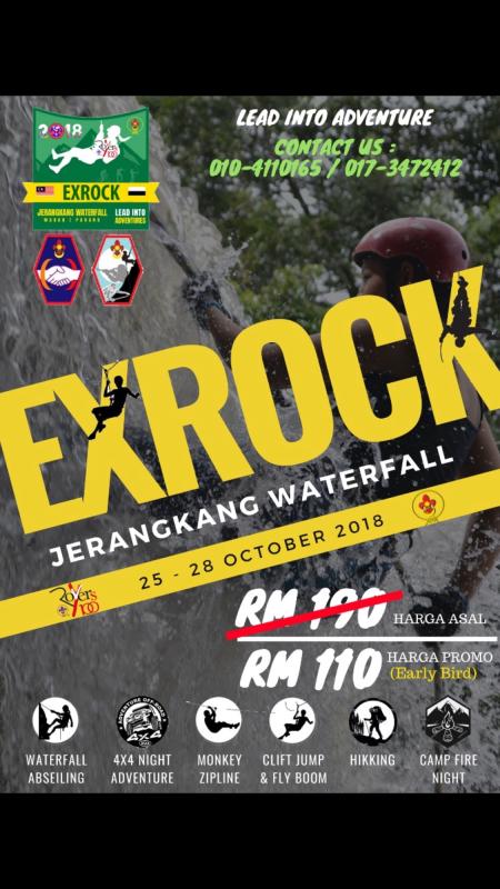 Exrock Jerangkang Waterfall 2018