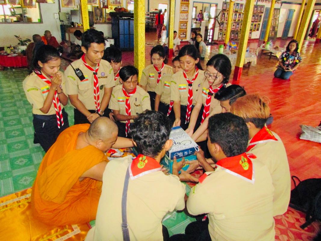 Donation to Monastery