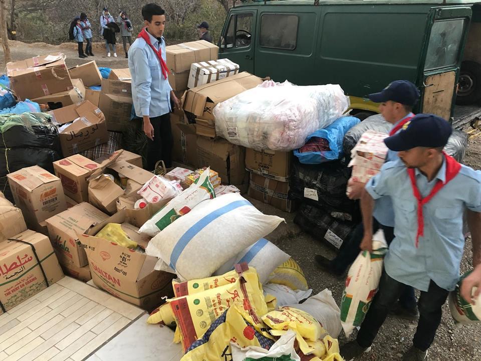 Solidarity convoy in hamlet lamsareh