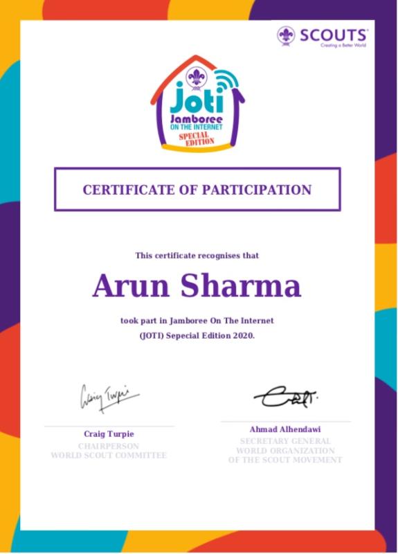 "Sankalp" to Create a Better Tomorrow [D] Digital Scouting Guiding CHALLENGE - 1 #Special JOTI, 3 – 5 April 2020