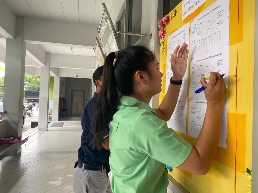 กิจกรรมประชาสัมพันธ์การทำการระหว่างปิดภาคเรียน