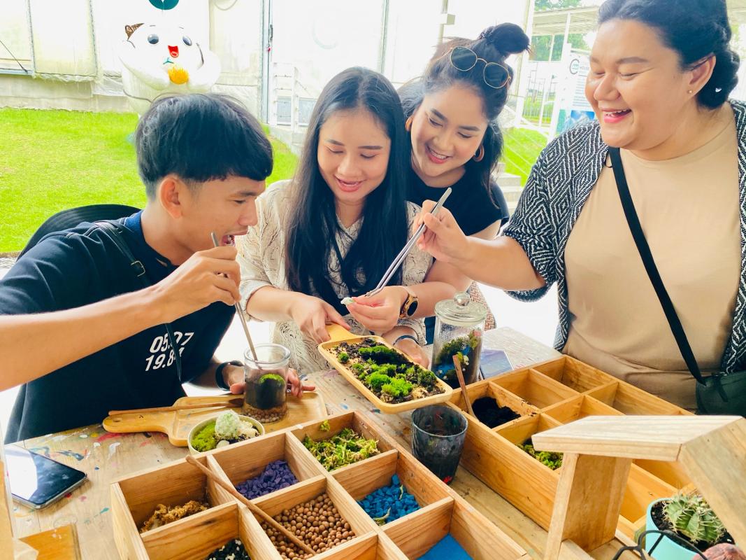 กิจกรรมศึกษาการปลูกพืชผักสวนครัวเศรษฐกิจพอเพ