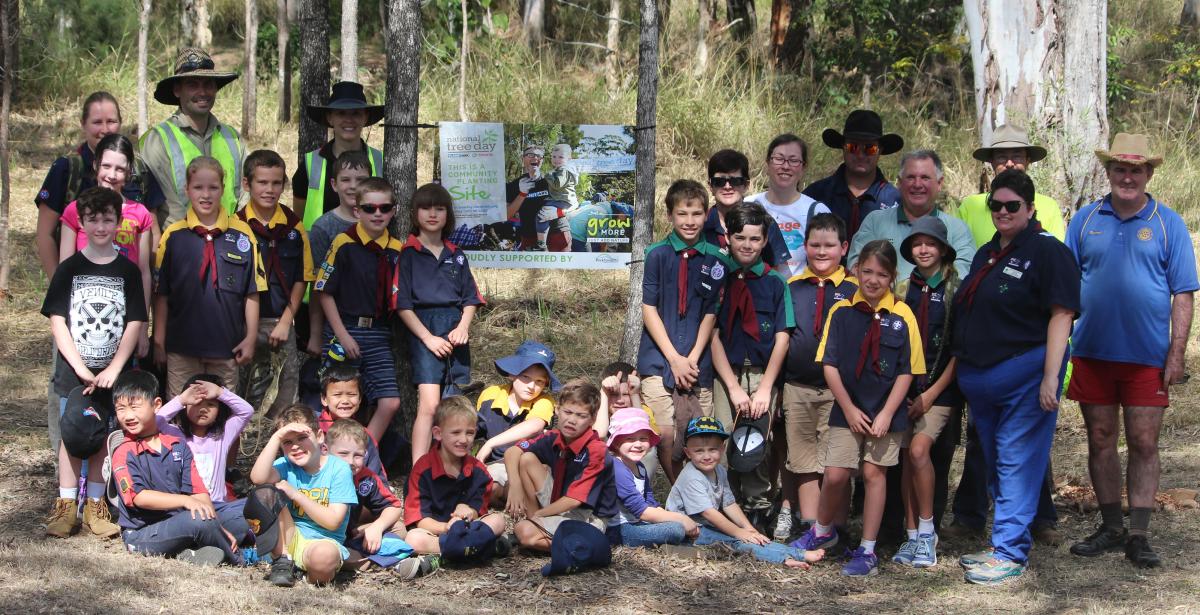Mount Archer Scout Group help out at National Tree Day