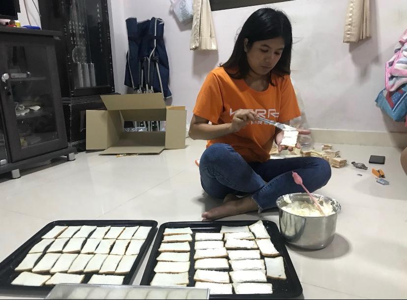 ร่วมกิจกรรมทำขนมไปบริจาค