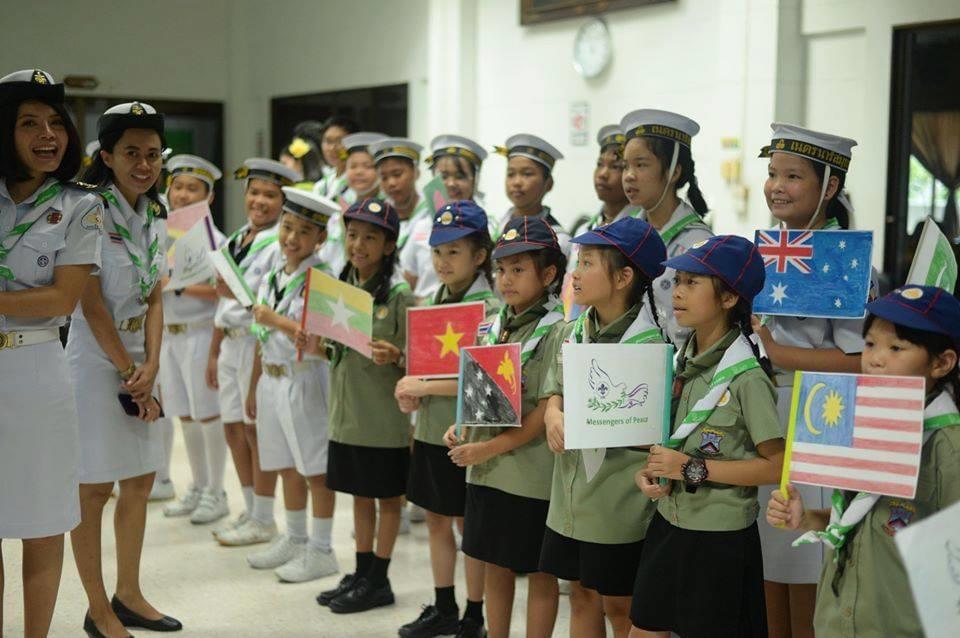 ต้อนรับคณะลูกเสือต่างชาติ