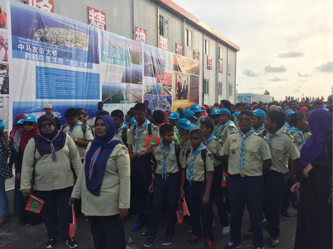 Scouts assisted ‘Pedestrian Day at Sina-Male’ Bridge’ 