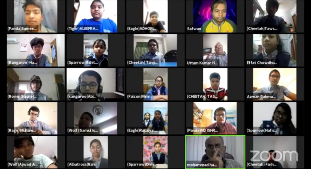 First Online Proficiency Badge Course of BIAM Model School and College Scout Group-686