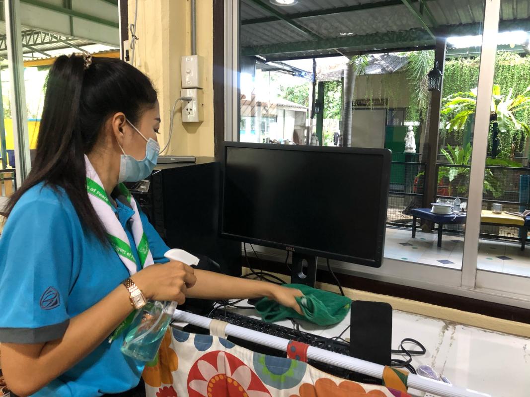 เช็ดทำความสะอาดคอมพิวเตอร์