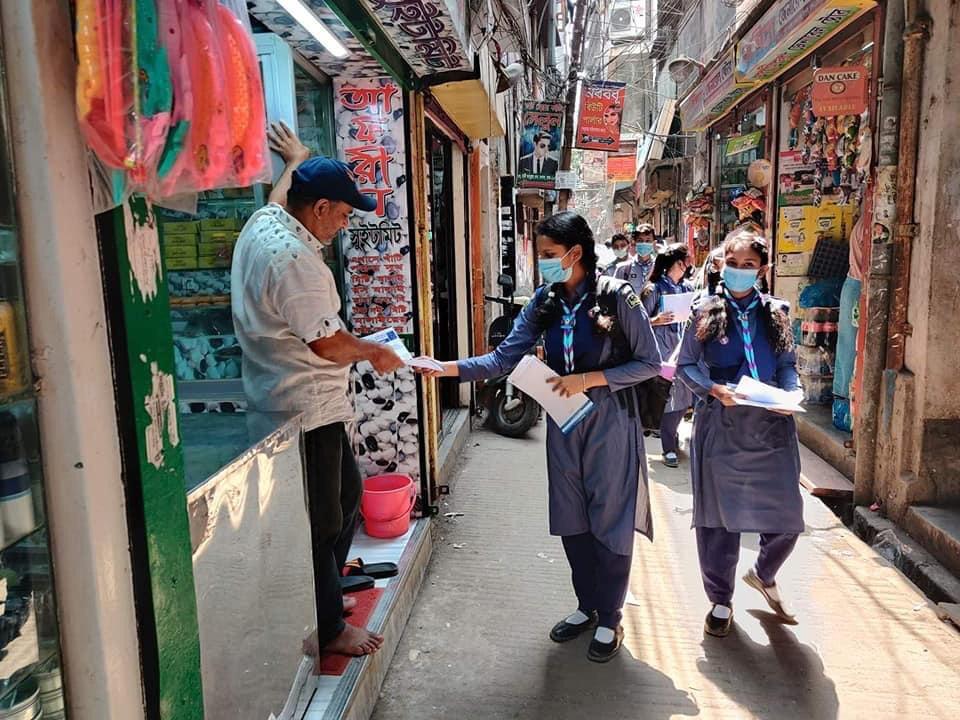করোনা ভাইরাসের সংক্রমণ নিয়ন্ত্রণে জনসচেতনতা বাড়াতে জনসচেতনতা