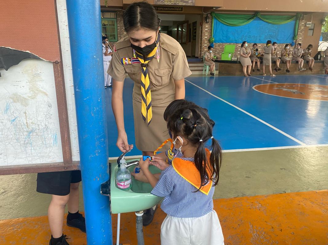 จิตอาสาวิธีการล้างมือ 7 ขั้นตอน