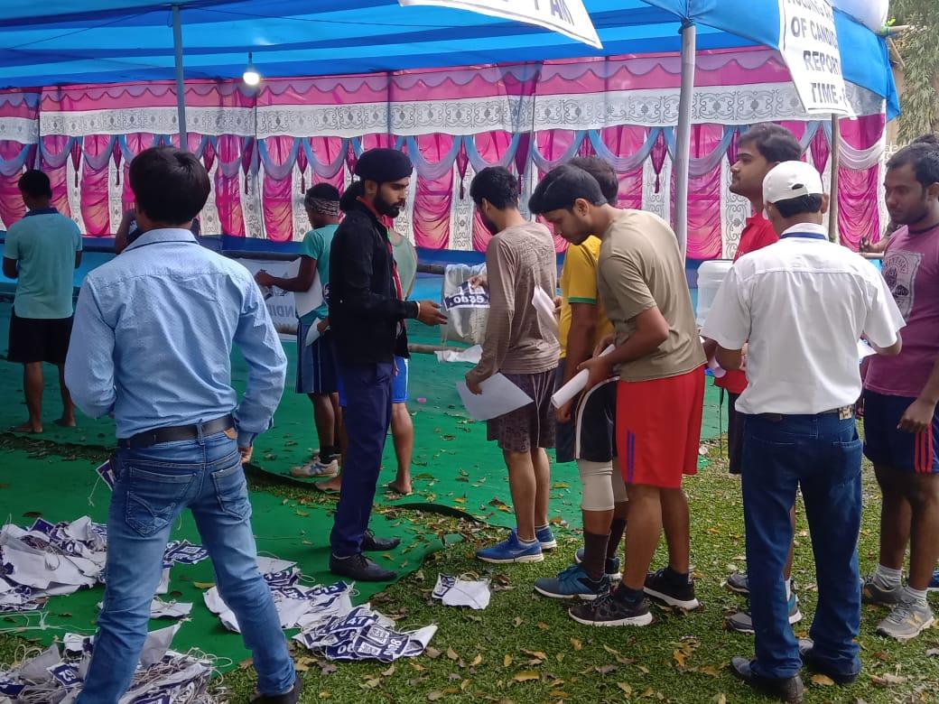 Voluntary Service at Physical Ability test of INDIAN RAILWAYS 2019