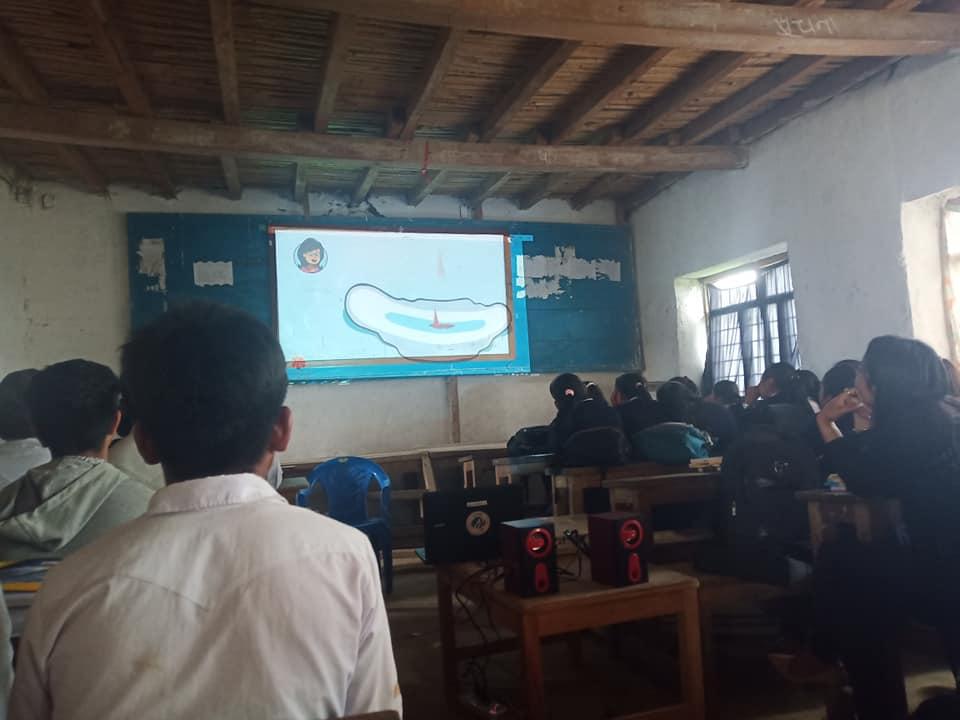 mensural hygiene session to the students