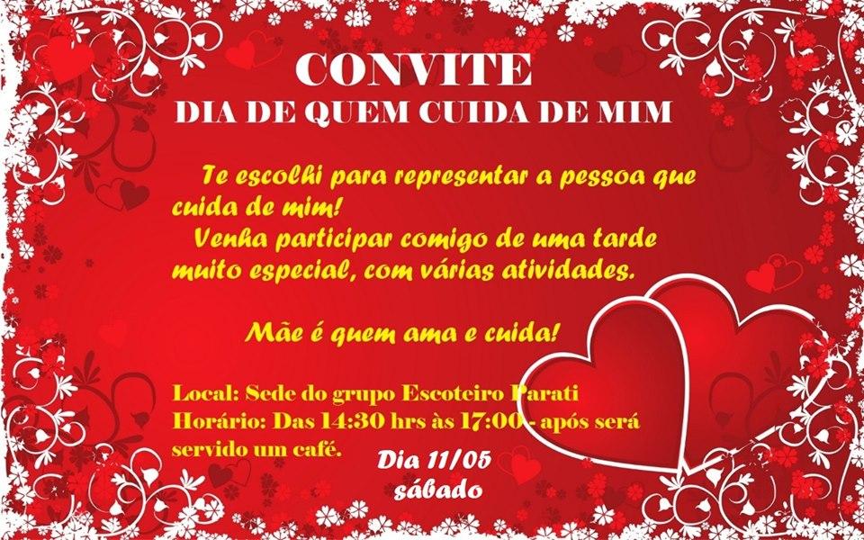 Dia de quem cuida de mim