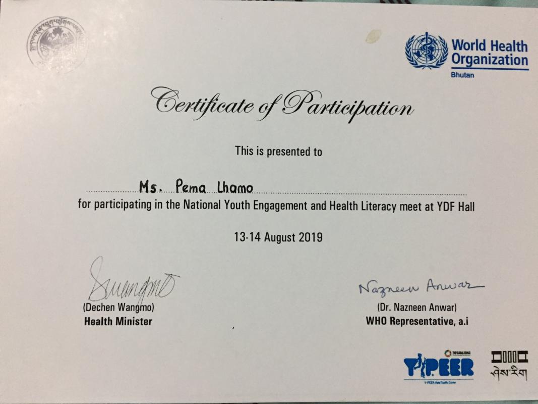 Active participation during National Youth Engagement and Health literacy Meet