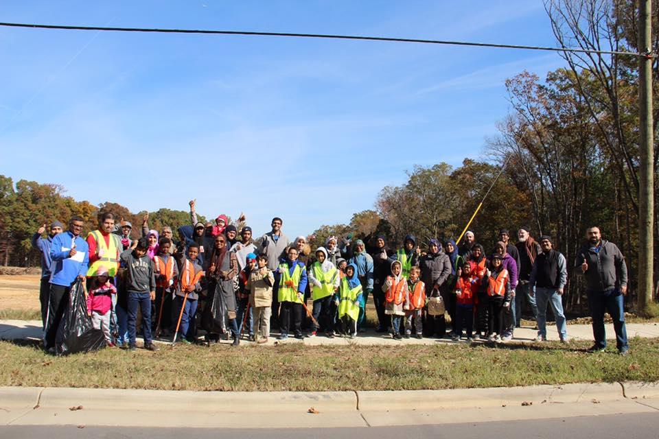 Highway Cleanup  (Cub scouts Pack and Troop 321, Muslim Community Center of Charlotte, NC) 
