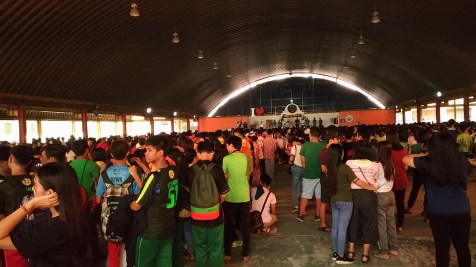Day#1 Opening Program Of Brigada Eswela (Parade)  SWA Entry Of Caloocan High School Senior Scouts