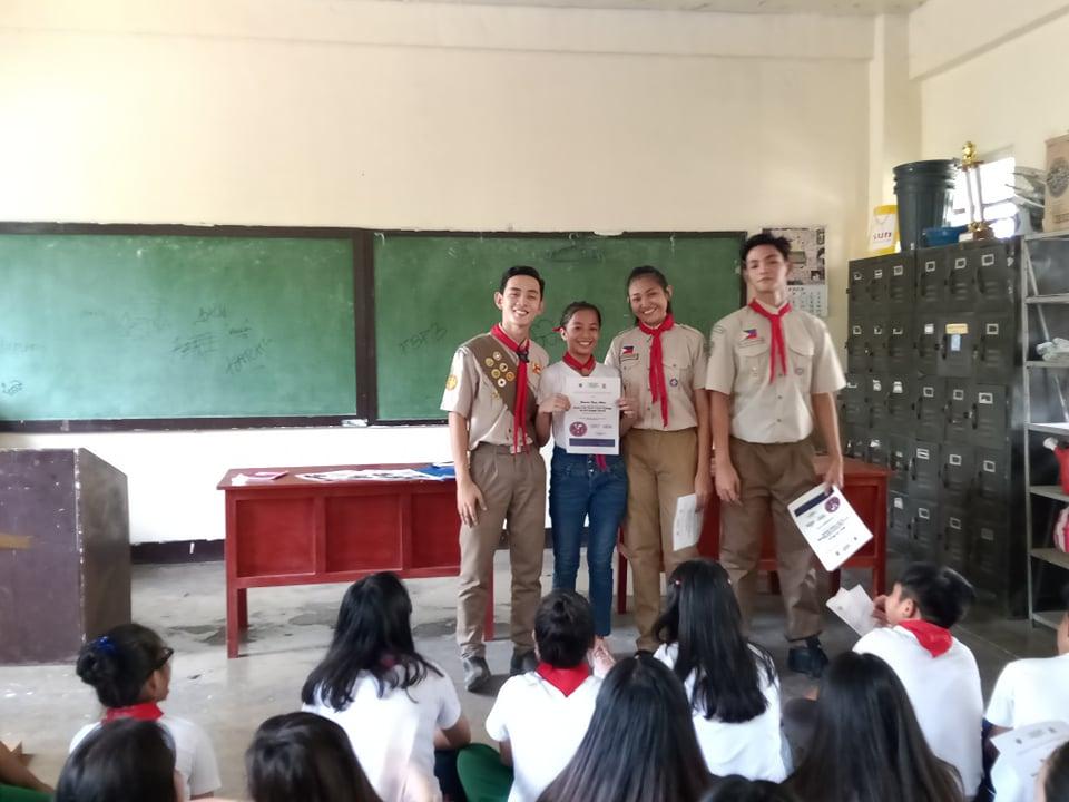 Day#10 Awarding entry of caloocan high school senior scout