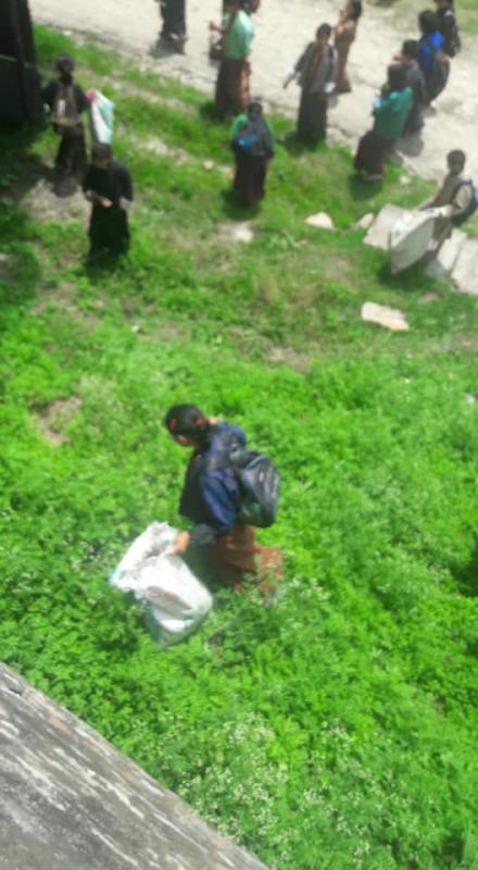 Climate Change/Green week celebration by Planting trees.