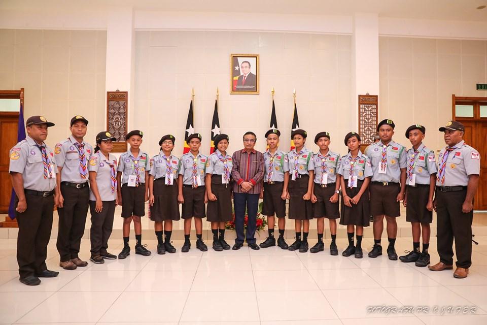  UNE-TL KROKODILU CONTINGENT which will be participate the 24th World Scout Jamboree in West Virgina-USA 2019