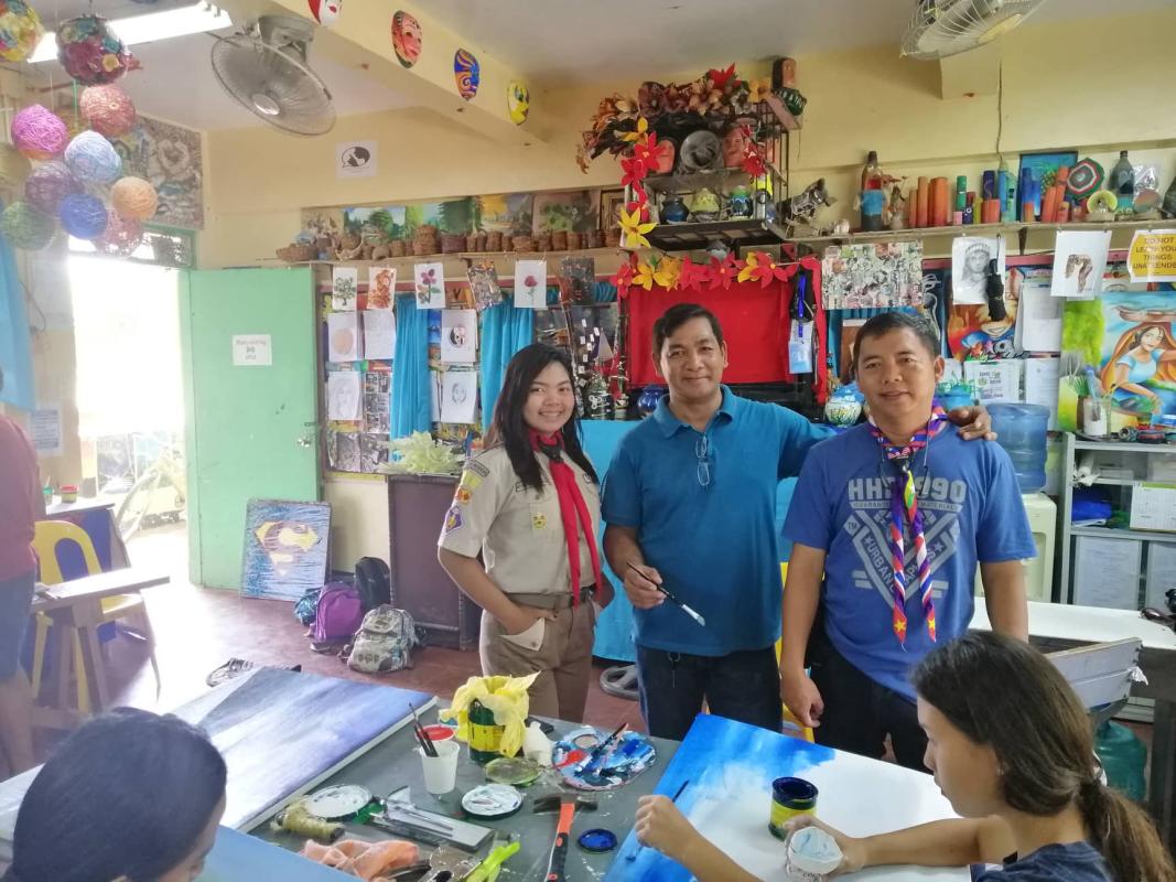 Arts and Crafts  "Halina't Lumikha" Workshop Day 1 - Painting Session | SW Project.  