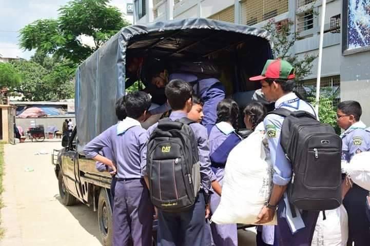 ত্রান সামগ্রী সংগ্রহ ও বিতরণ(২০১৯)