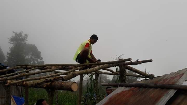 Constructed Hut for a divorced women