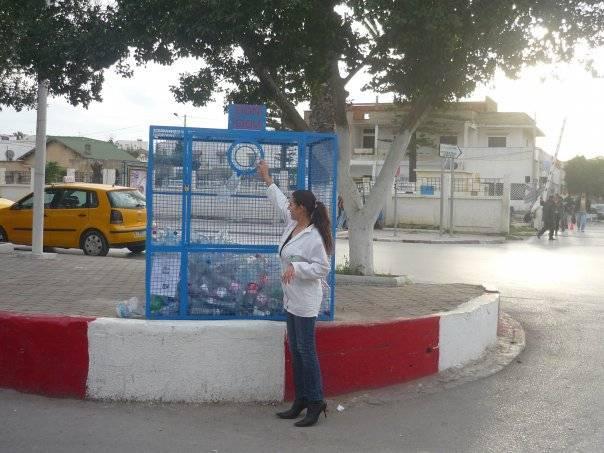 Collecte de bouteilles en plastique