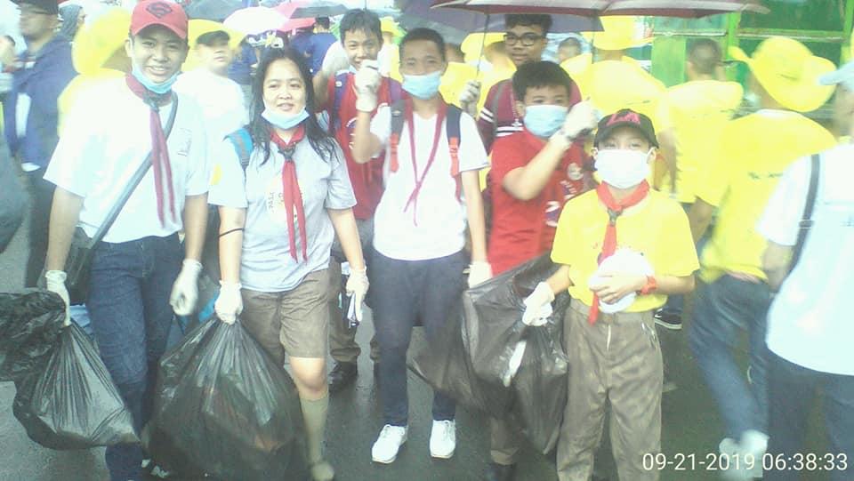 Pasay Council Scouts participates in the International Coastal Cleanup 2019