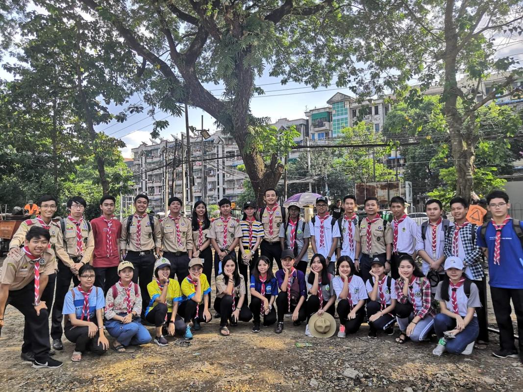 Myanmar Scouts take part in 30th Campaign of Clean Yangon