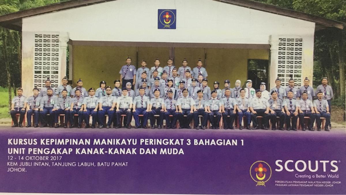 Kursus Kepimpinan Manikayu Peringkat 3 Bahagian 1 Unit Pengakap Kanak-Kanak (PKK) dan Pengakap Muda (PM) Negeri Johor