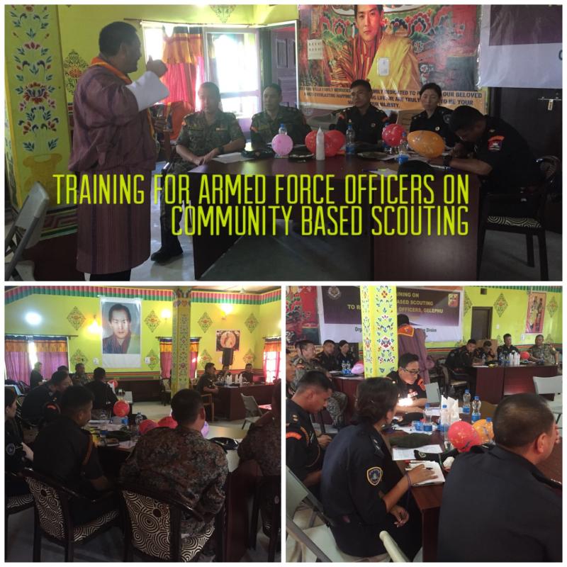Training on Community Based Scouting to Armed Force Officers” 