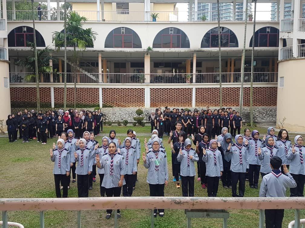 Perhimpunan mingguan unit beruniform IPGKBA