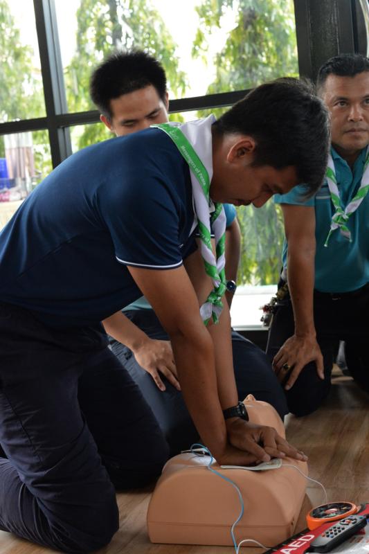 อบรม CPR การช่วยชีวิตคนหมดสติ