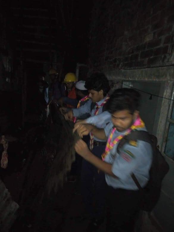  Assistance of the Scouts in the rescue operation of Manda Fire Tragedy