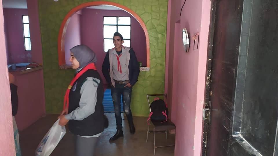 helping a family who lost their house because of burning  