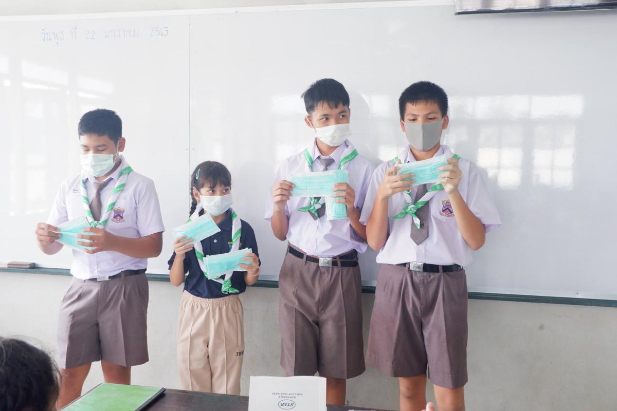 สอนการใส่หน้ากากอนามัย