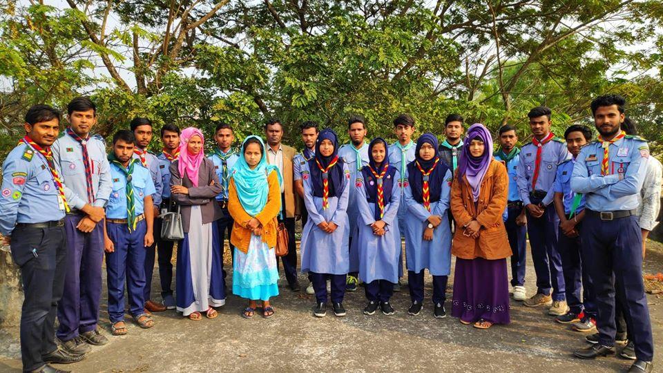 Monthly Senior rover mate meeting of Bangladesh Scouts, Sherpur District Rover.