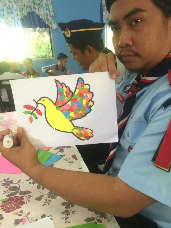 Aktiviti Kolaj Keamanan Sempena Program Jelajah Keamanan Kelana Sabah Bersatu 2019