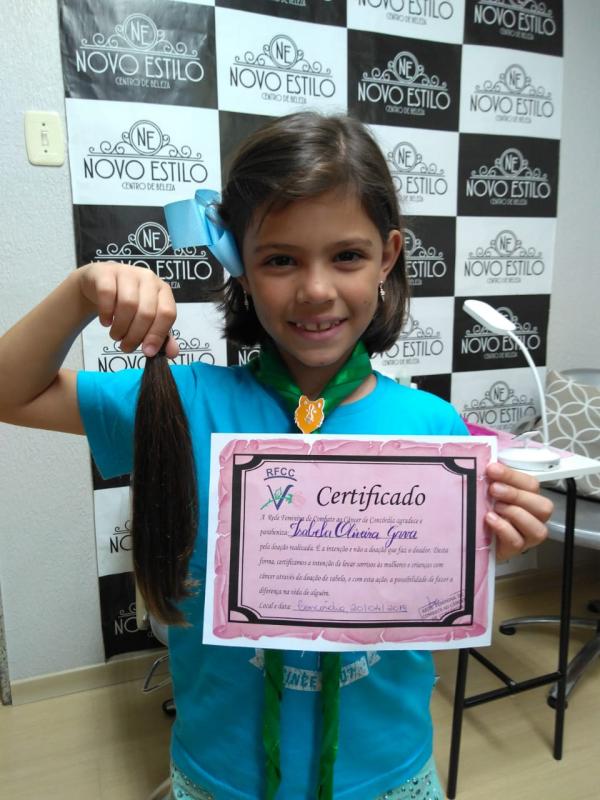 Doação de Cabelo para Rede Feminina de Combate ao Cancer
