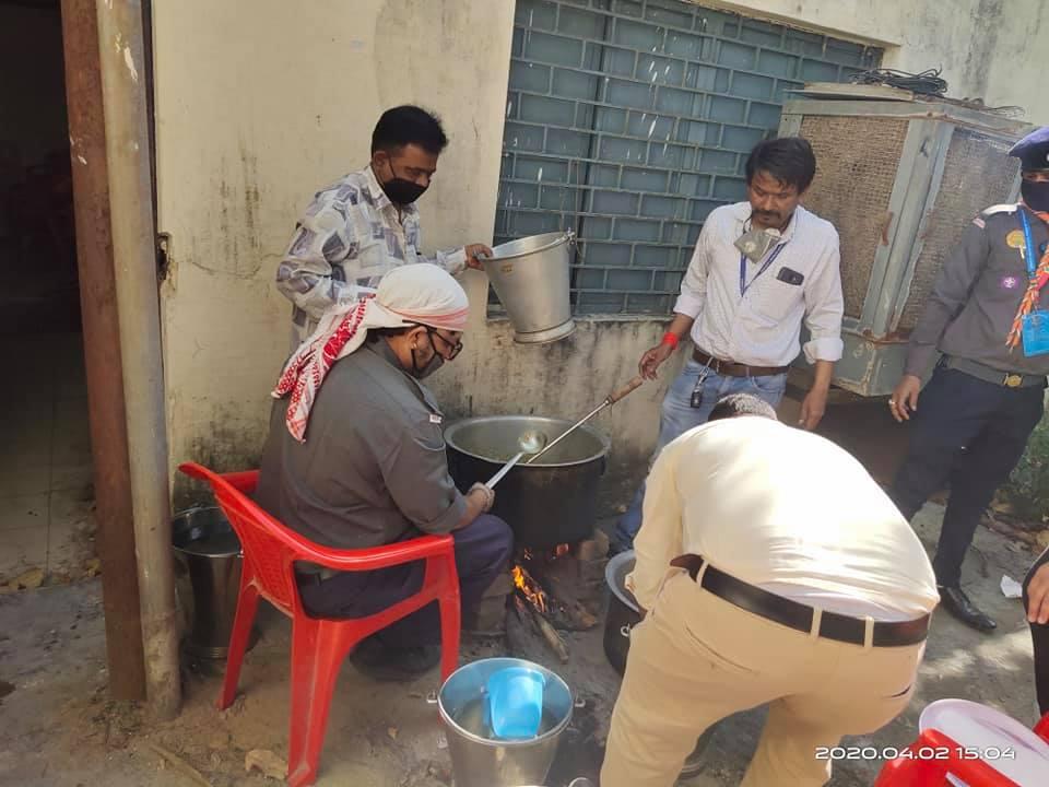 Food distribution to the poor, beggars, pilgrims and laborer during covid-19 