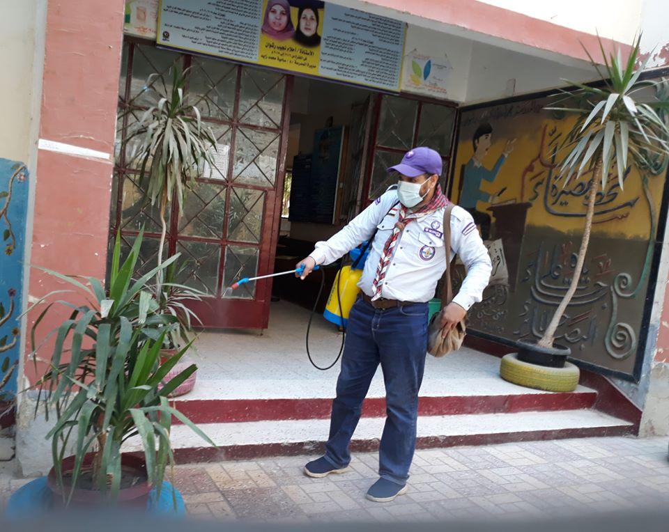 حملة التوعية ضد فيروس كورونا المستجد بمحافظة أسيوط تحت شعار كلنا مسؤول لحماية وطنا ضمن مبادرة مصر تتحدي الفيروس  ( جمعية الكشافة الجوية المصرية ) 