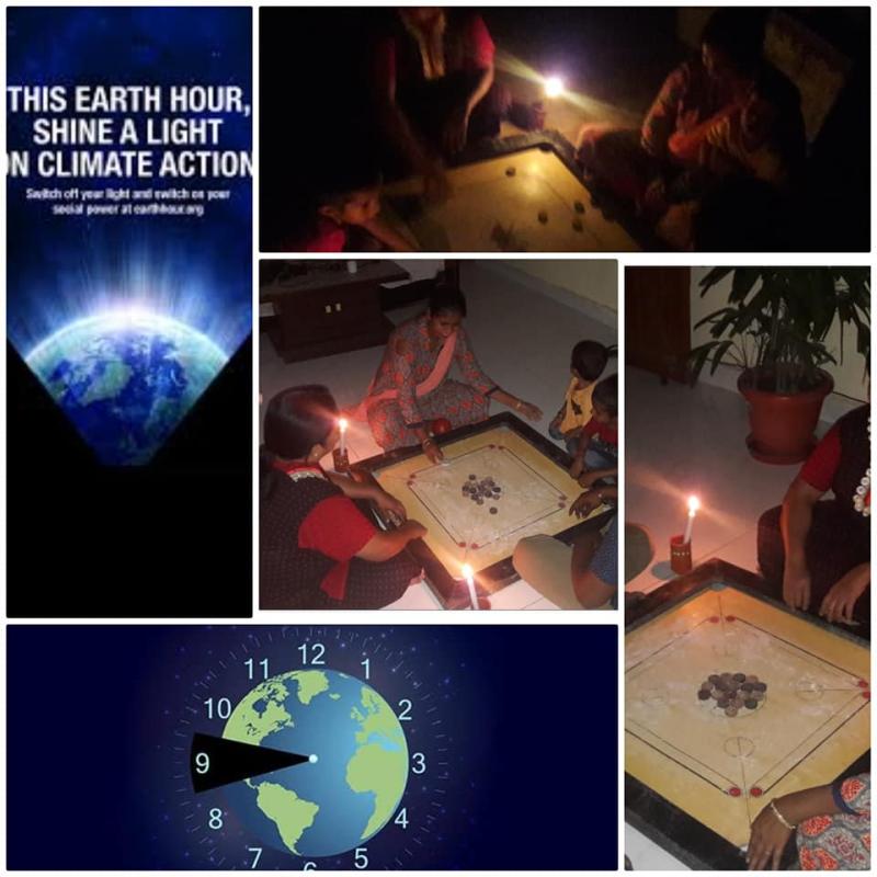 Sankalp Project: C. Earthhour Challenge-3 -#Game at night By Sunita Barmaiya